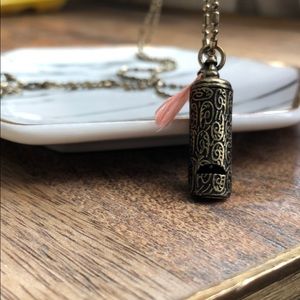 AEO “whistle” necklace w/feather accent